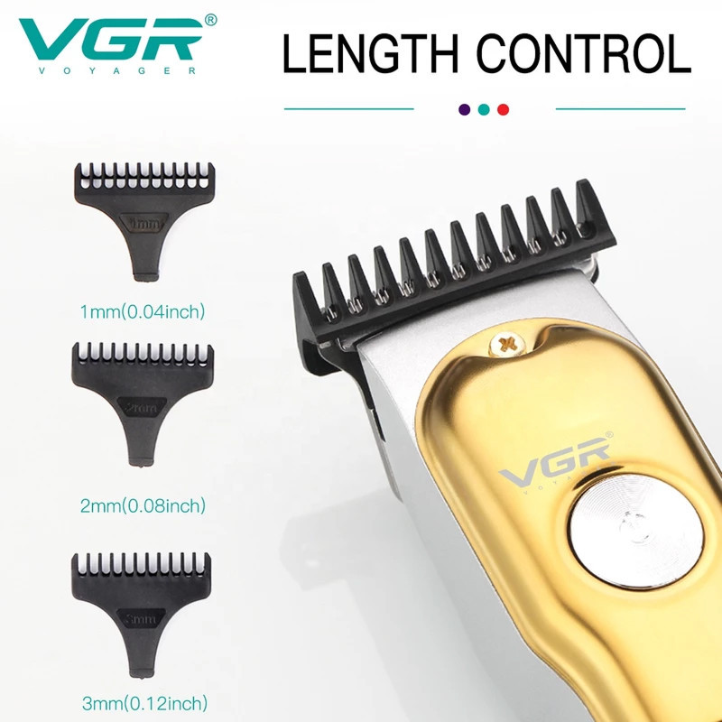 ماشین اصلاح موی سر و صورت شارژی وی جی ار مدل v-290- stars