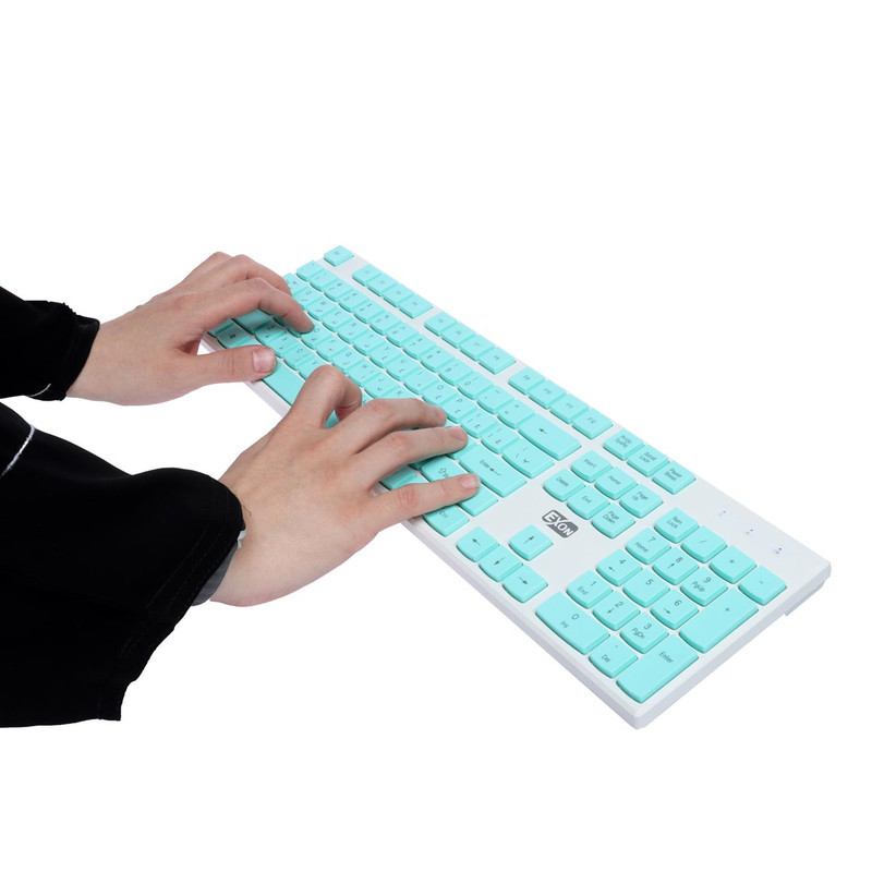 کیبورد و ماوس بی سیم اکسون مدل Gk-600، سوییچ ممبران، Full-Size