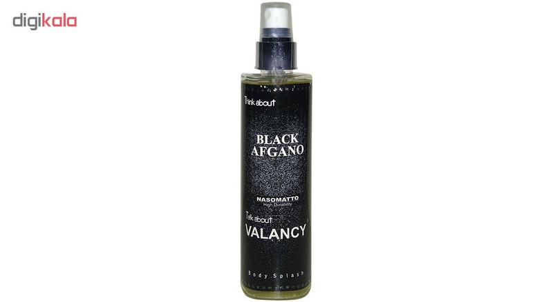 بادی اسپلش مردانه والانسی مدل Black Afgano حجم 200 میلی لیتر