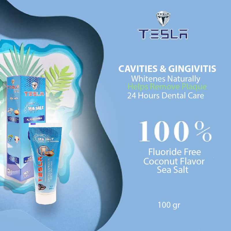 خمیر دندان تسلا مدل  Sea Salt وزن 100 گرم
