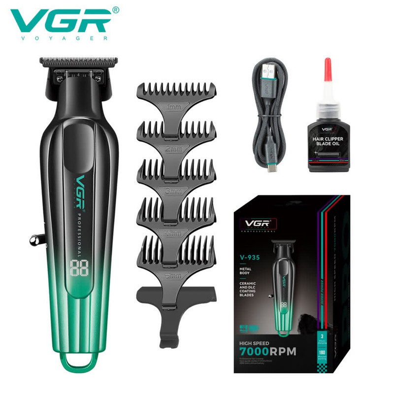 ماشین اصلاح موی سر و صورت شارژی وی جی ار مدل V-935