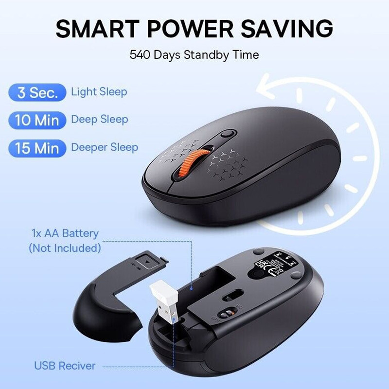 ماوس بی سیم‌ بیسوس مدل F01B Tri-Mode