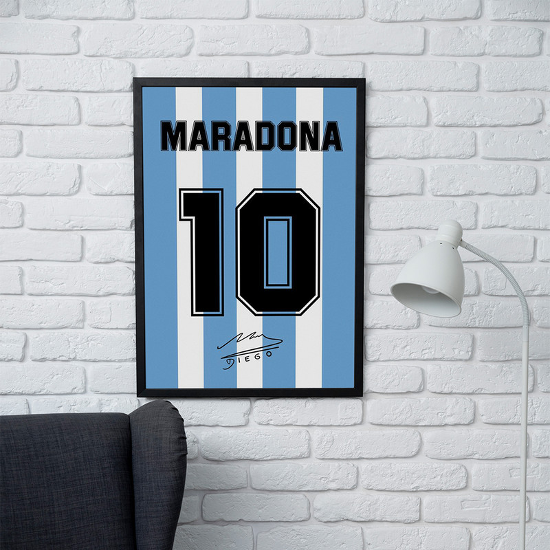 تابلو مدل دیواری طرح پیراهن آرژانتین دیگو مارادونا Diego Maradona کد FD484