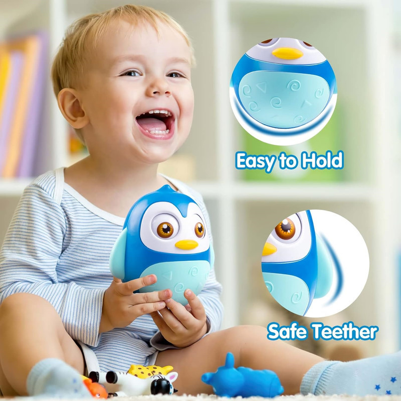 جغجغه هانگر مدل پنگوئن تعادلی طرح Roly Poly Penguin