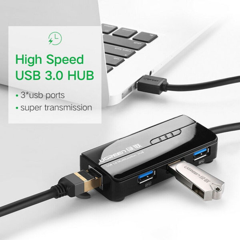 هاب USB3.0 سه پورت یوگرین مدل CR103-20265