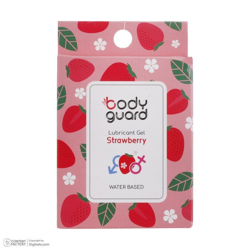 ژل لوبریکانت بادیگارد مدل Strawberry بسته 3 عددی