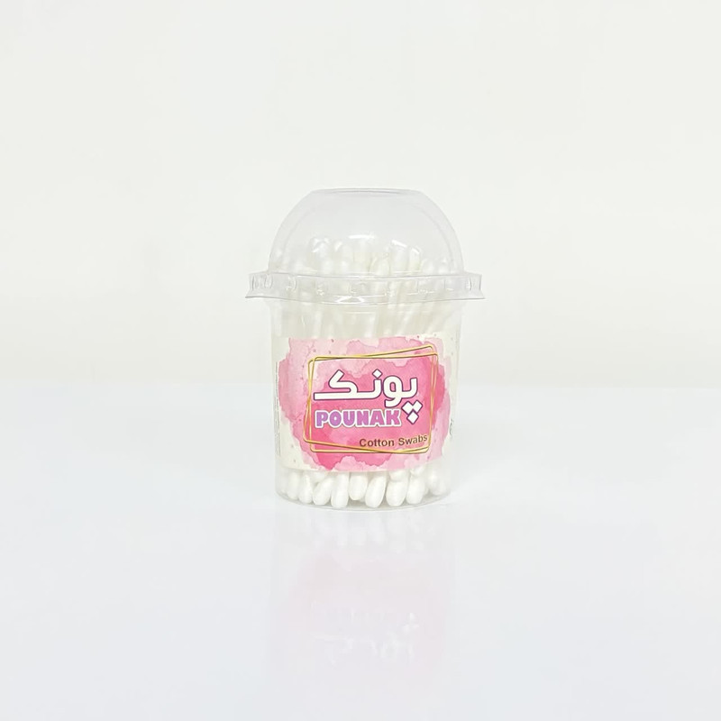 گوش پاک کن پونک مدل Cotton swabs بسته 100 عددی