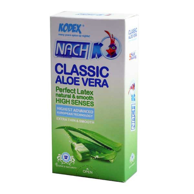 کاندوم ناچ کدکس مدل CLASSIC ALOE VERA بسته 12 عددی به همراه کاندوم ناچ کدکس مدل Happy lady بسته 10 عددی