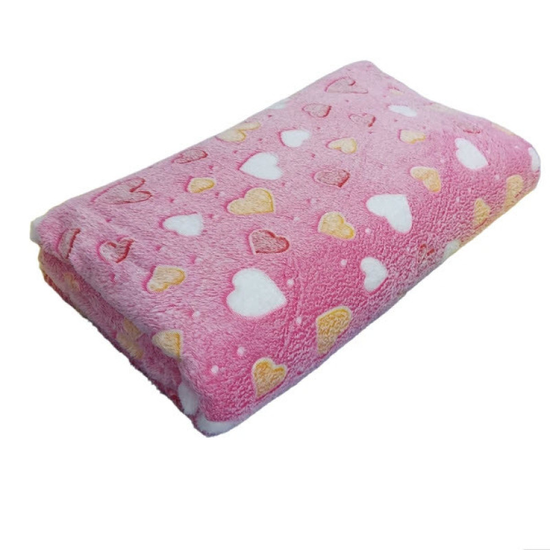 پتو مسافرتی 1 نفر ویراگیتا مدل شبنما قلب نینل سایز 150x200 سانتی‌متر