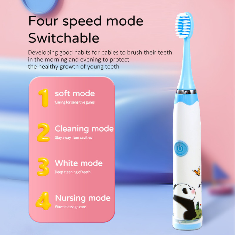 مسواک برقی مدل ultrasonic به همراه ۵ سری یدک