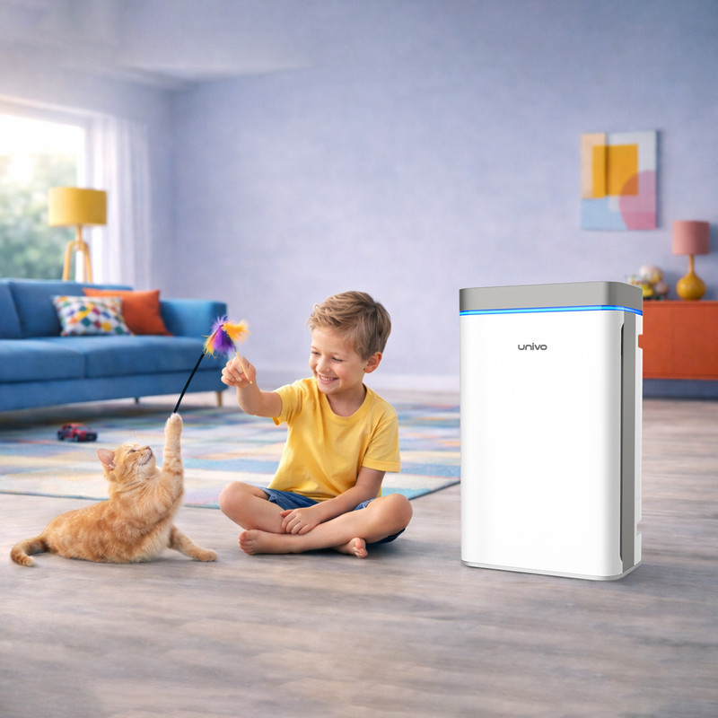 دستگاه تصفیه‌کننده هوا خانگی پنج مرحله‌ای یونیوو مدل UAir Cloud 480 Hydra