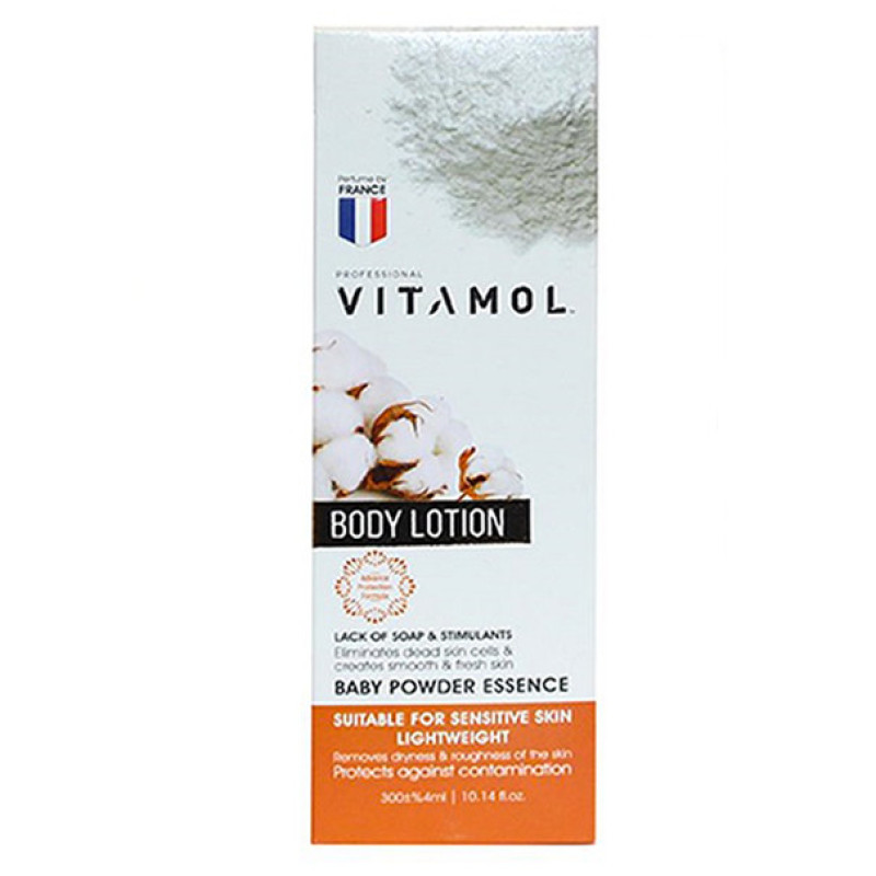 لوسیون بدن ویتامول مدل BABY POWDER ESSENCE حجم 300 میلی لیتر