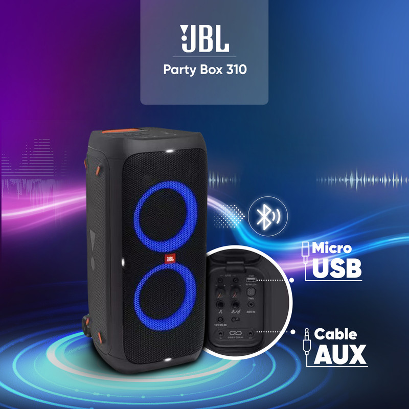 اسپیکر بلوتوثی قابل حمل جی بی ال مدل Partybox 310