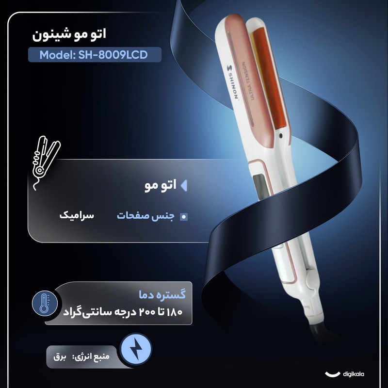 اتو مو شینون مدل SH-8009LCD