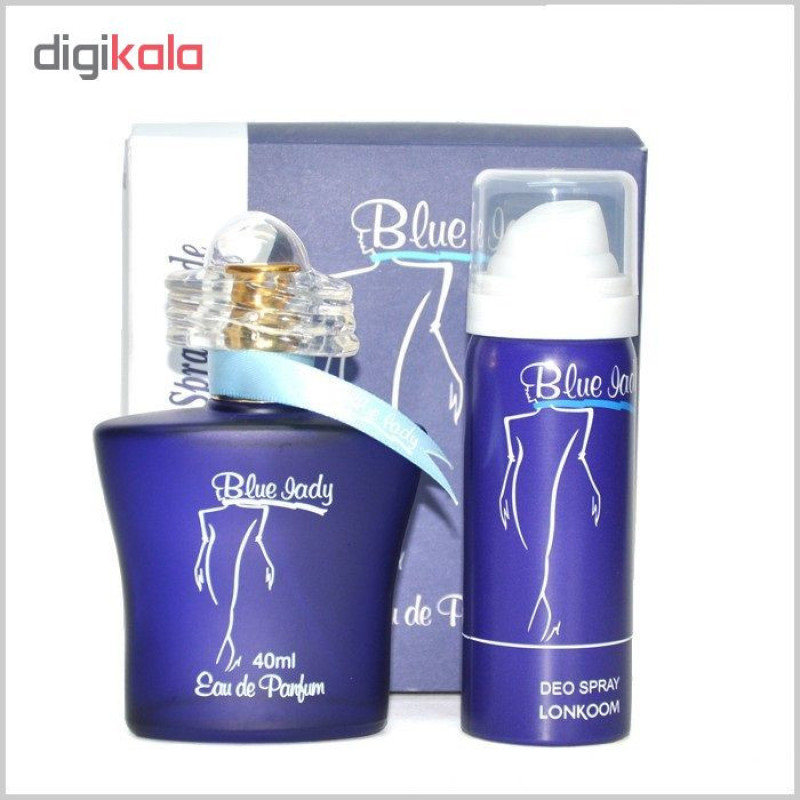 ادو پرفیوم زنانه لنکوم مدل Blue Lady حجم 40 میلی لیتر به همراه اسپری مدل Blue Lady حجم 50 میلی لیتر