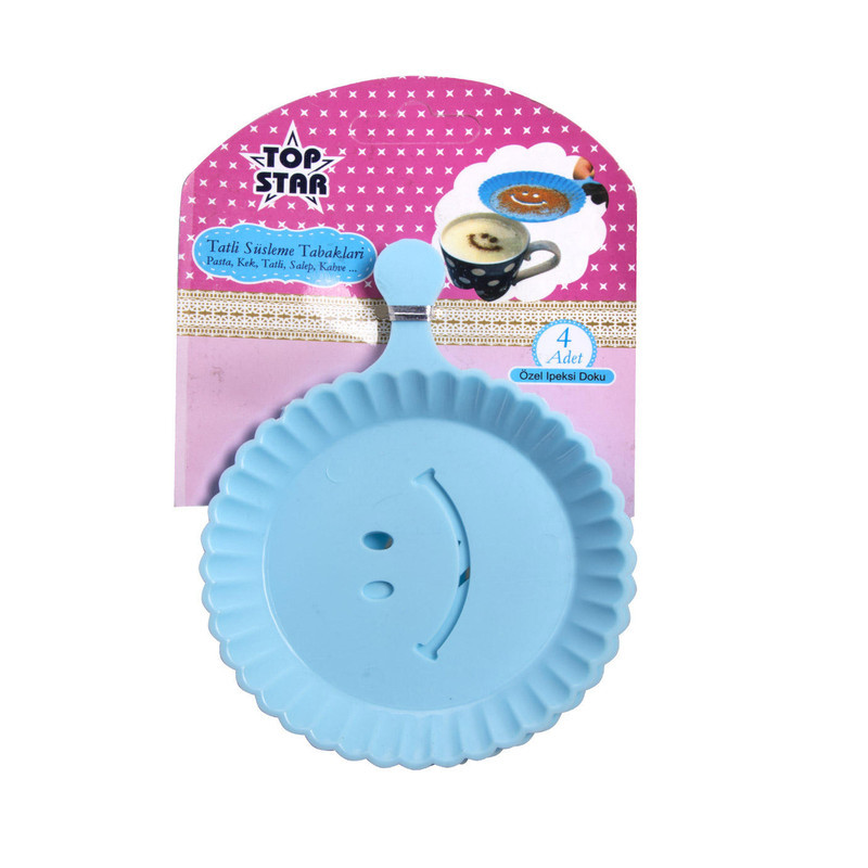 شابلون قهوه تاپ استار کد 101 مجموعه 4 عددی