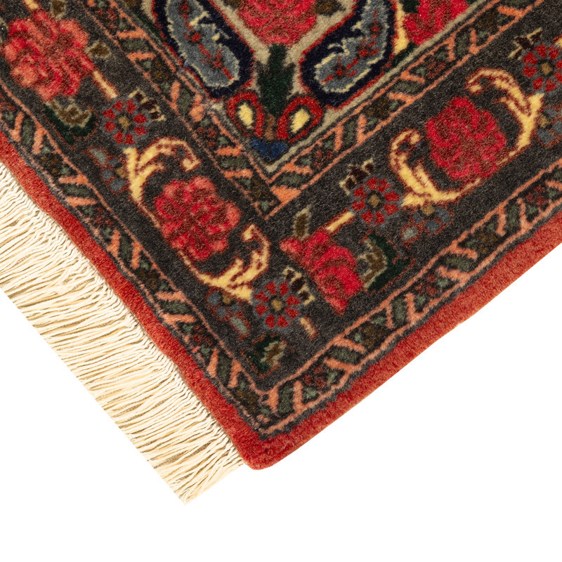 فرش دستبافت 0,25 متری طرح بیجار کد 97P606 زمینه سرمه ای