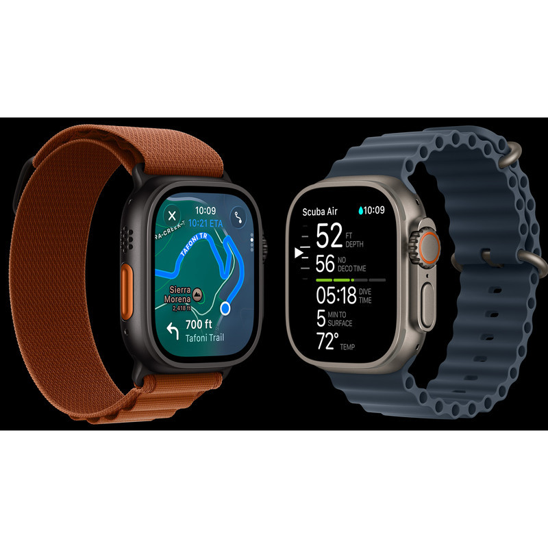 ساعت هوشمند 49 میلی متری اپل مدل Ultra 3 Black Titanium Case با بند Titanium Milanese