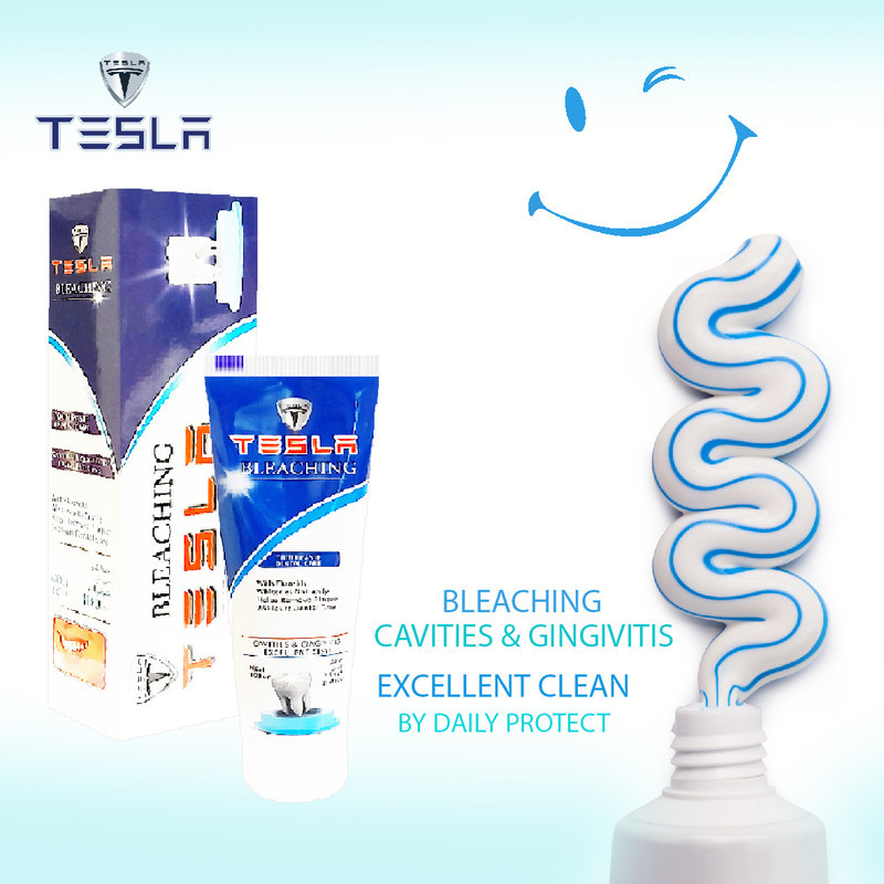 خمیر دندان تسلا مدل  Bleaching وزن 100 گرم