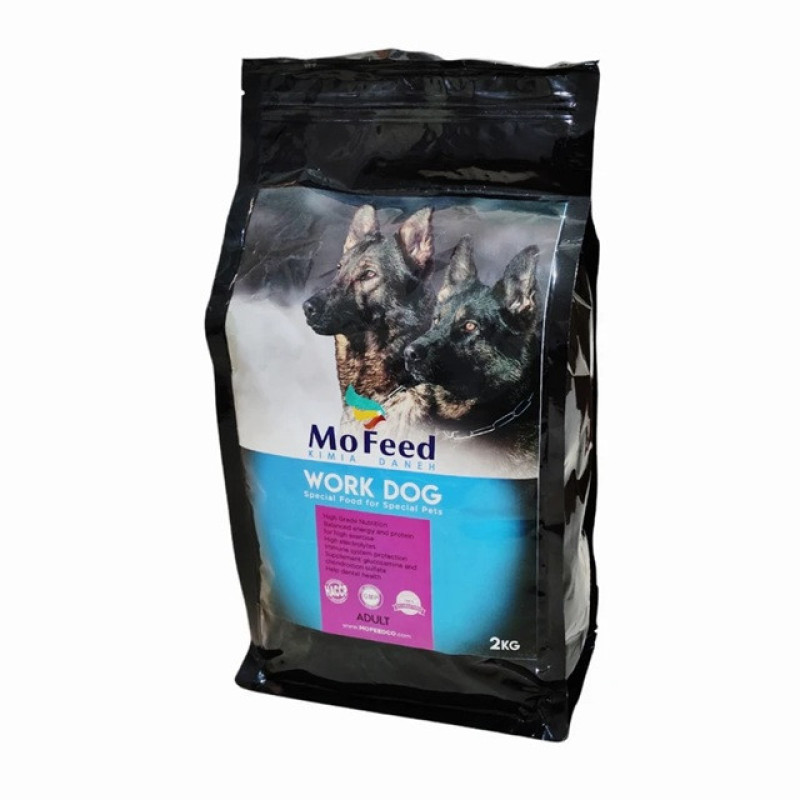 غذا خشک سگ بالغ مفید مدل ورک و مکسی با طعم مرغ و گوشت وزن 4 کیلوگرم مجموعه 2 عددی