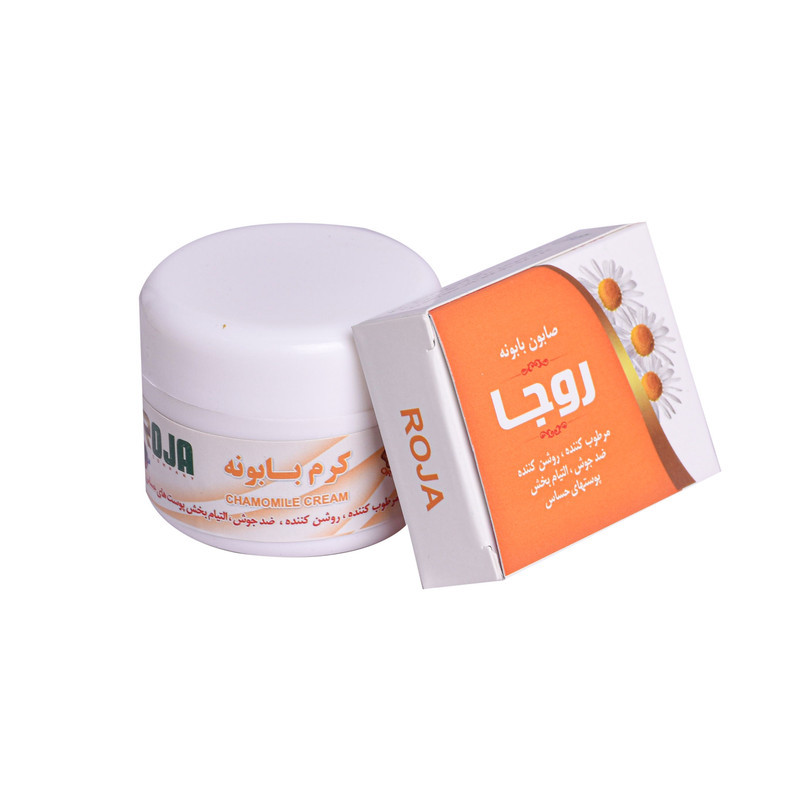 کرم مرطوب کننده روجا مدل بابونه حجم 70 میلی لیتر همراه با صابون 20 گرم