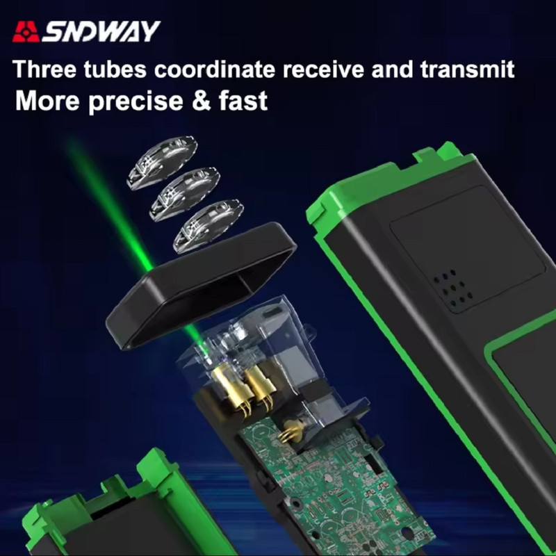 متر لیزری سندوی مدل SW-M50G برد 50 متر