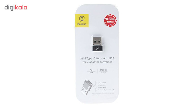 مبدل USB-C به USB باسئوس مدل CAAOTG-01