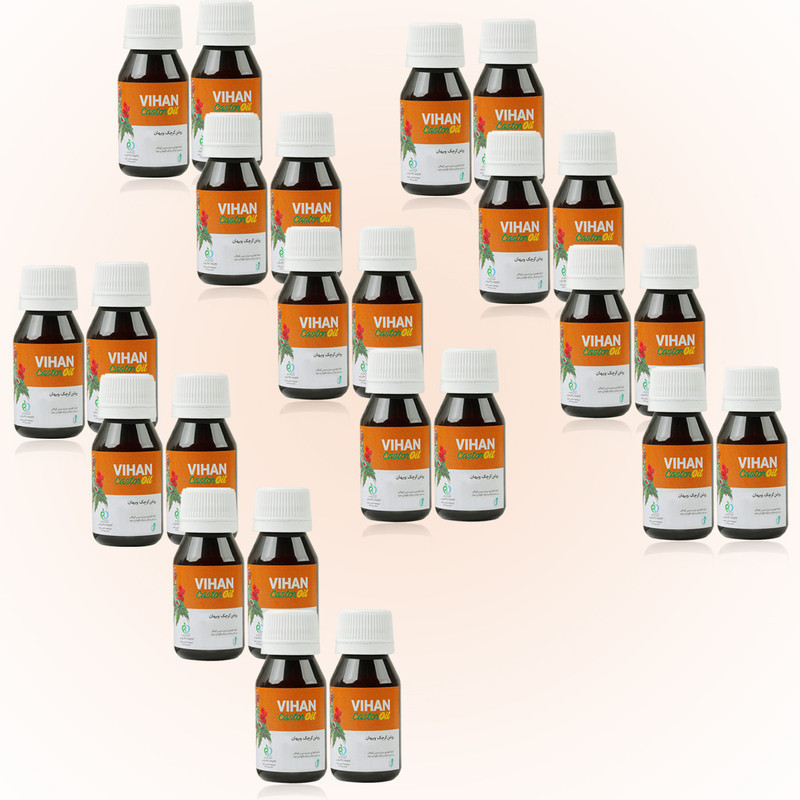 روغن کرچک ویهان کد Castor24 حجم 40 میلی لیتر مجموعه 24 عددی
