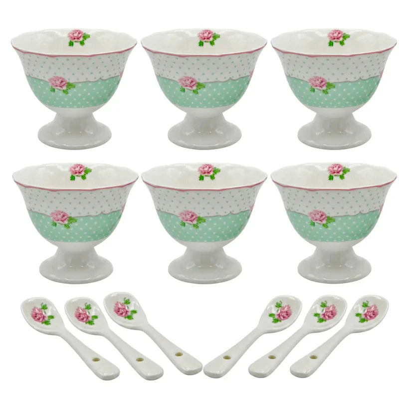 بستنی خوری آنجلا مدل ZP-403 بسته 6 عددی