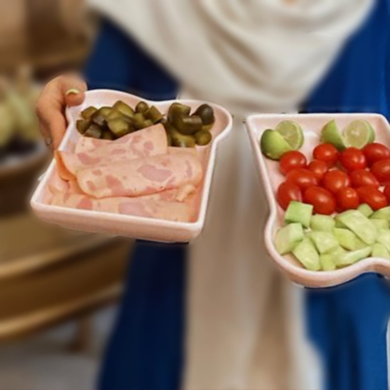 بشقاب مدل سرو صبحانه