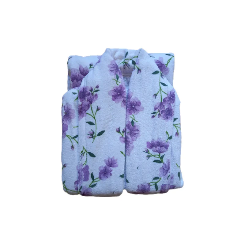 حوله تن پوش طرح Flower کد 2024 سایز 125