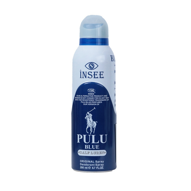 اسپری بدن مردانه اینسی مدل POLO BLUE با رایحه خنک و تند حجم ۲۰۰ میلی لیتر