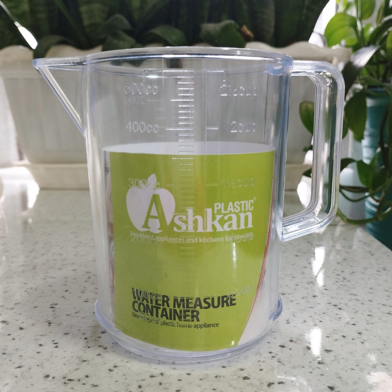 پیمانه اندازه گیری اشکان پلاستیک مدل مدرج