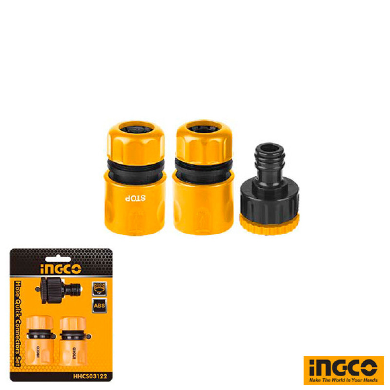 کوپلینگ شلنگ آب اینکو مدل HHCS-03122 مجموعه 3 عددی