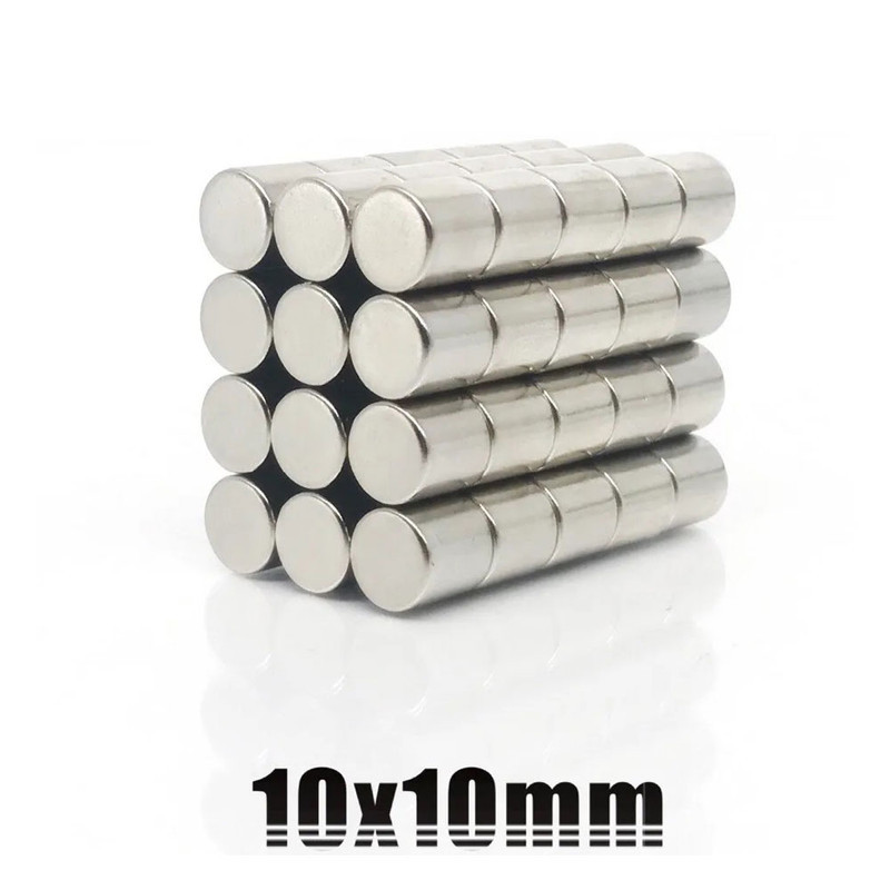 آهن ربا مدل نئودیمیوم استوانه D10x10mm بسته 2 عددی