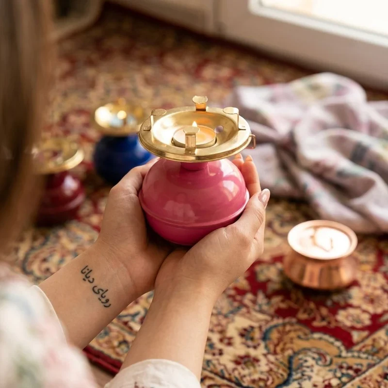 جاشمعی طرح دیگ مسی سنتی