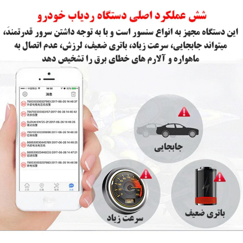 ردیاب خودرو مدل GT23