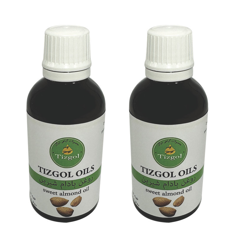 روغن بادام شیرین تیزگل مدل 008 حجم 100 میلی لیتر بسته 2 عددی