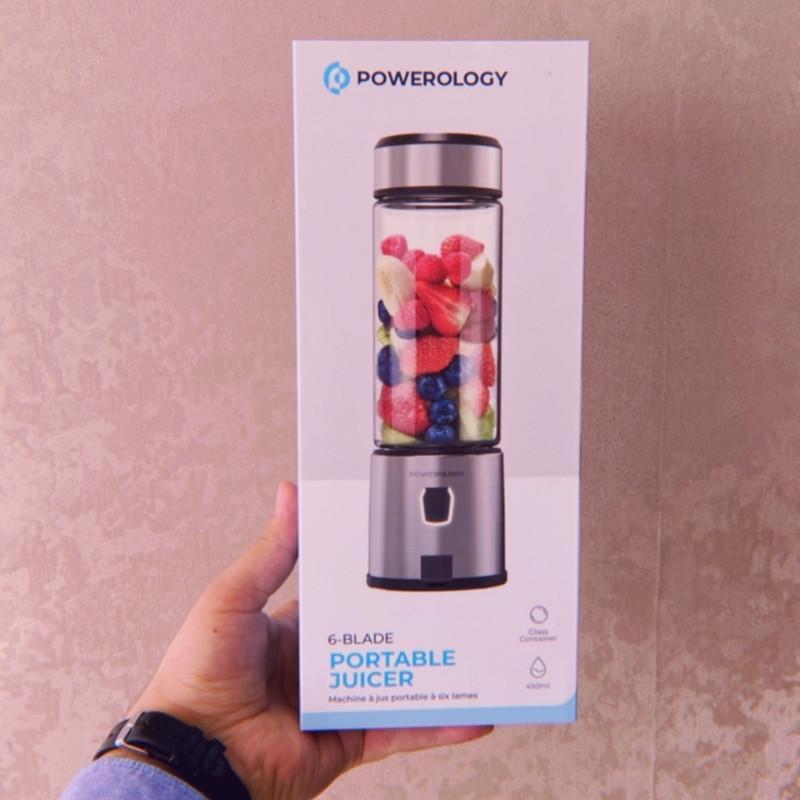 شیکر شارژی پاورولوجی مدل 126W Portable گنجایش 450 میلی لیتر