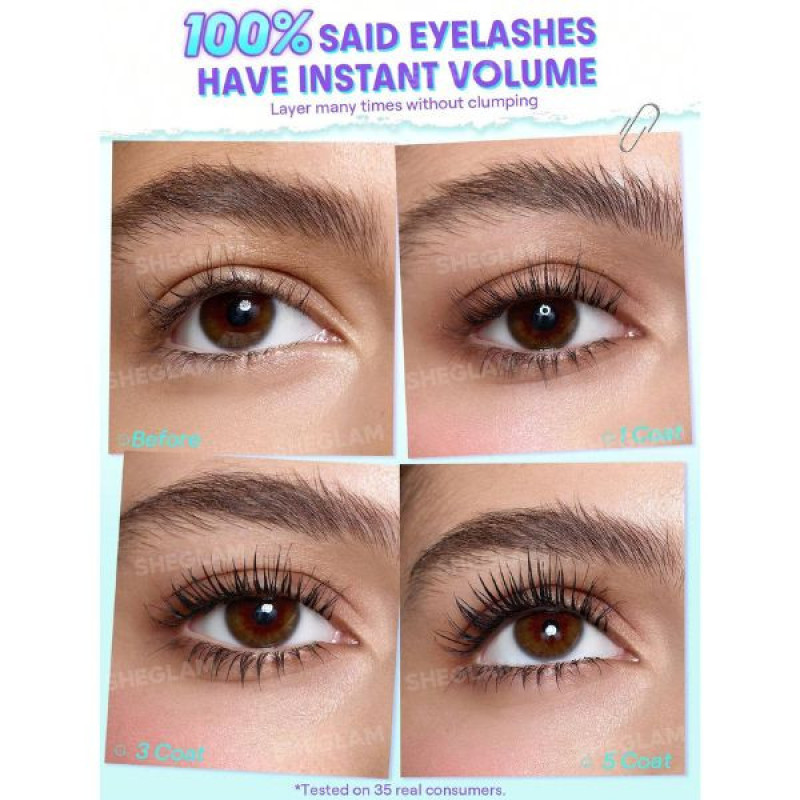ریمل حجم‌دهنده شیگلم مدل Lashlighter Mega Boost