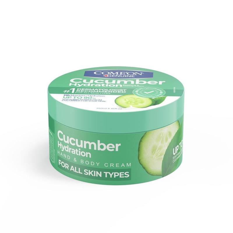 کرم مرطوب‌کننده صورت و دست کامان مدل CUCUMBER مناسب برای پوست خشک حجم 250 میلی‌لیتر