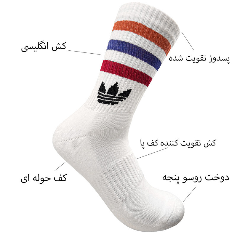 جوراب ورزشی مردانه مدل بسکتبال کد MJ7