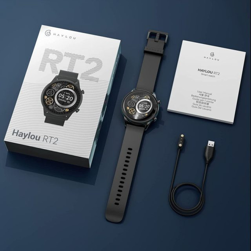 ساعت هوشمند 45.7 میلی متری هایلو مدل RT2 با بند سیلیکونی