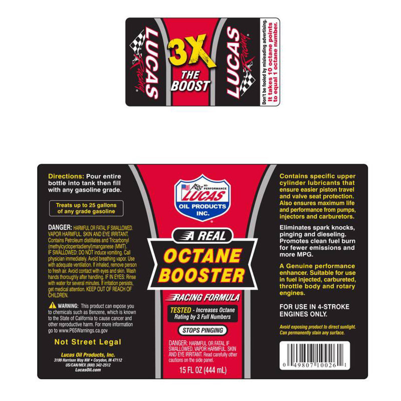 اکتان بوستر لوکاس مدل 3xThe oost حجم 444 میلی لیتر مجموعه 3 عددی