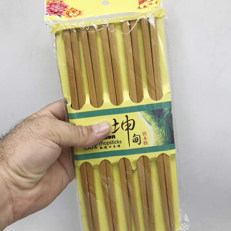 چوب غذا خوری مدل چاپستیک کد S بسته 10 عددی