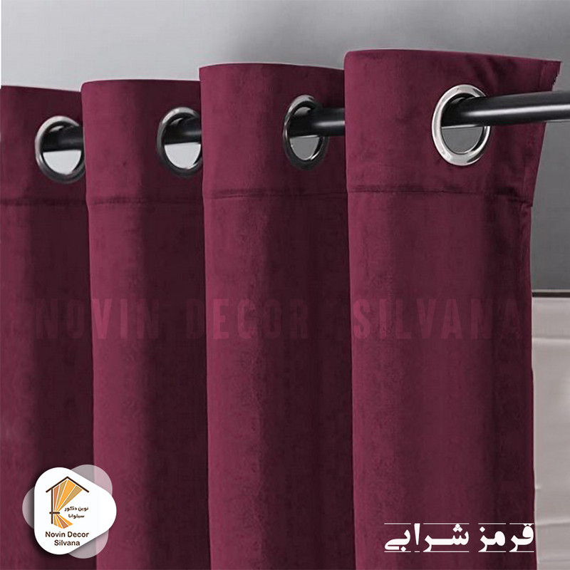 پرده نوین دکور سیلوانا مدل مخمل کالیفرنیا 28 سایز 280x140 سانتی‌متر