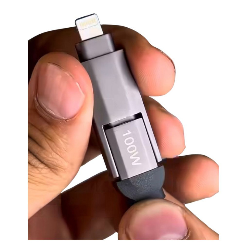 کابل تبدیل USB-C به لایتنینگ میم تک مدل  PDW100 طول 0.12 متر