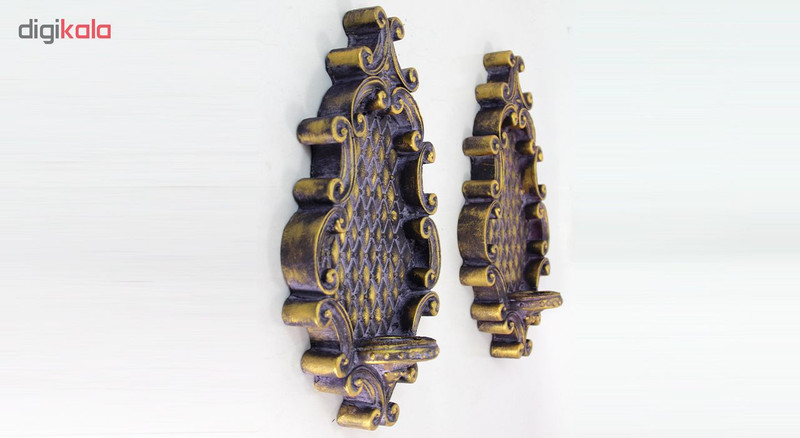 شمعدان طرح کلاسیک کد 06-20 بسته 2 عددی