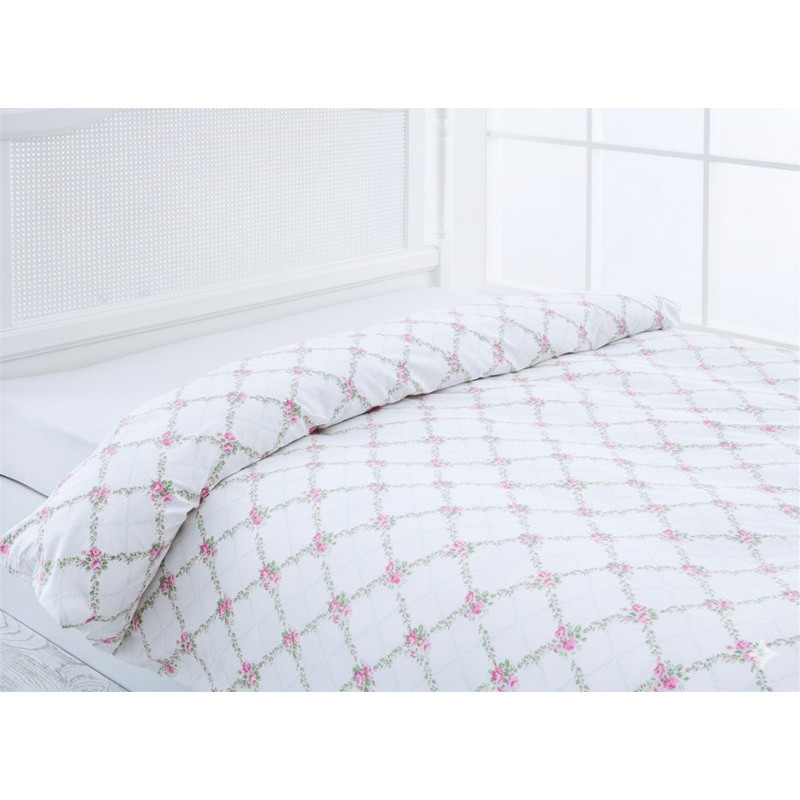 روکش لحاف پنبه انگلیش هوم مدل Rose Chain یک نفره سایز 220x160 سانتی‌متر
