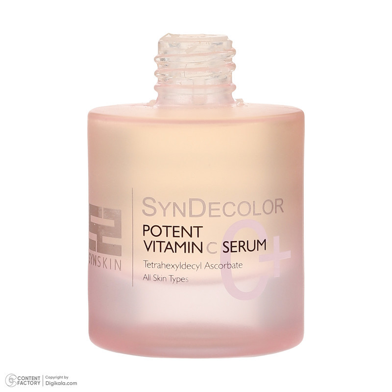 سرم روشن کننده پوست ساین اسکین مدل SYNDECOLOR مناسب برای انواع پوست حجم 35 میلی لیتر